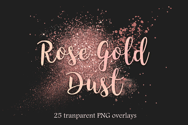 Rose gold dust