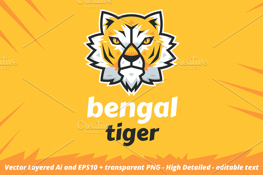 Tiger Logo Design in Logo Templates - product preview 8