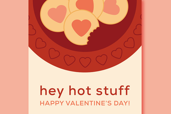 Valentine's Day Heart Cookie Platter