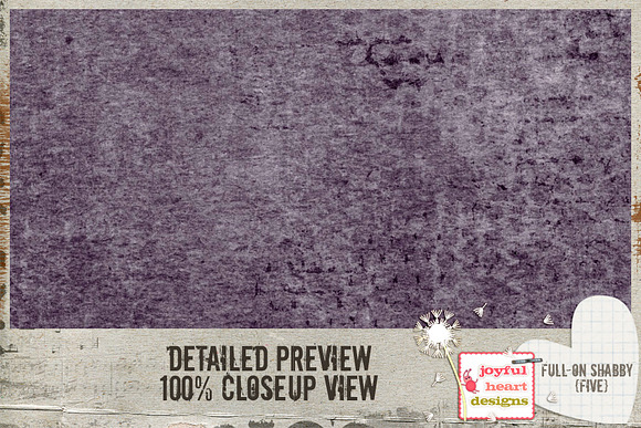 Full-On Shabby {five} digital papers in Textures - product preview 2