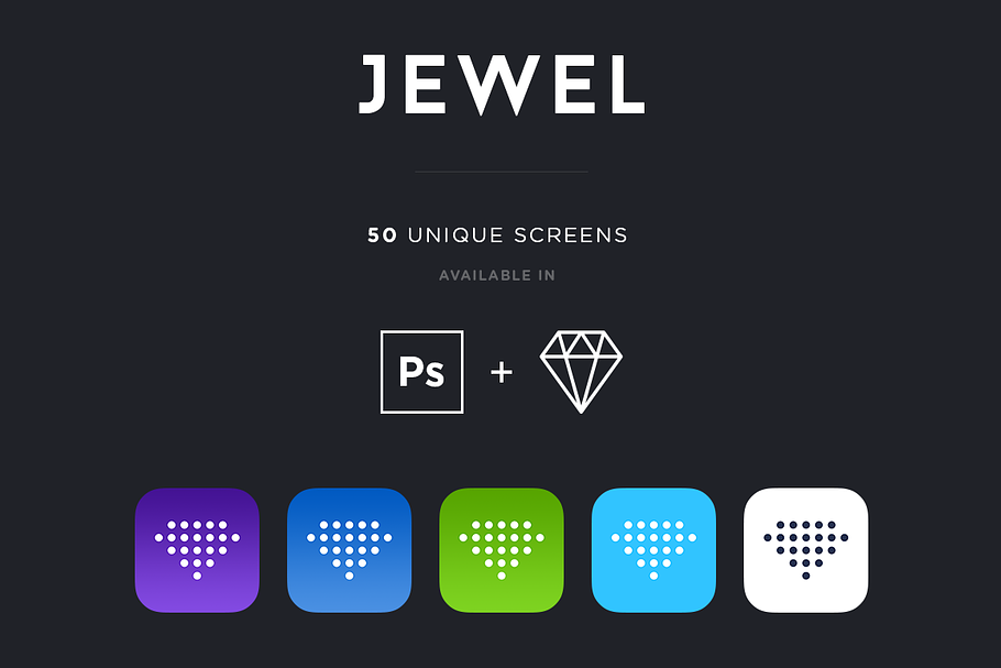 Jewel - The Complete iOS UI Kit in Graphics - product preview 8