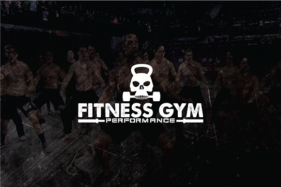 FITNESS GYM- BADGES AND LOGOS VOL 1 in Logo Templates - product preview 1