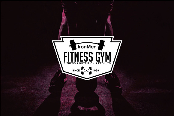 FITNESS GYM- BADGES AND LOGOS VOL2 in Logo Templates - product preview 10