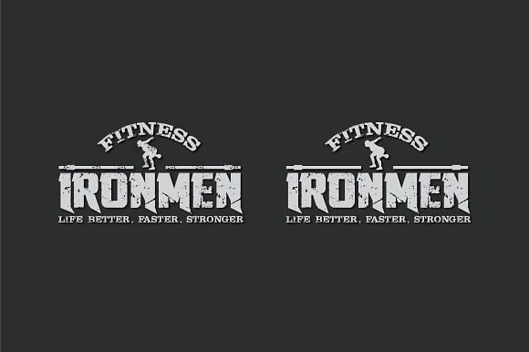 FITNESS GYM- BADGES AND LOGOS VOL4 in Logo Templates - product preview 2