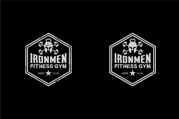FITNESS GYM- BADGES AND LOGOS VOL5 in Logo Templates - product preview 5