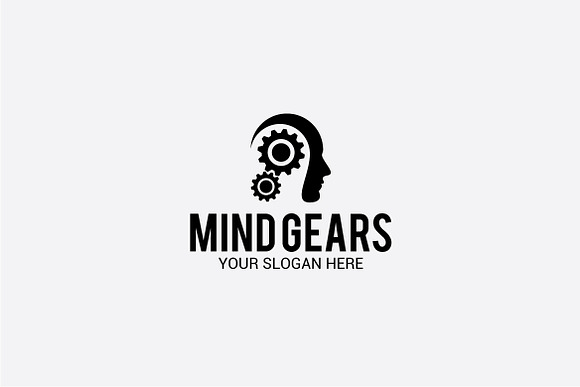 mind gears in Logo Templates - product preview 1