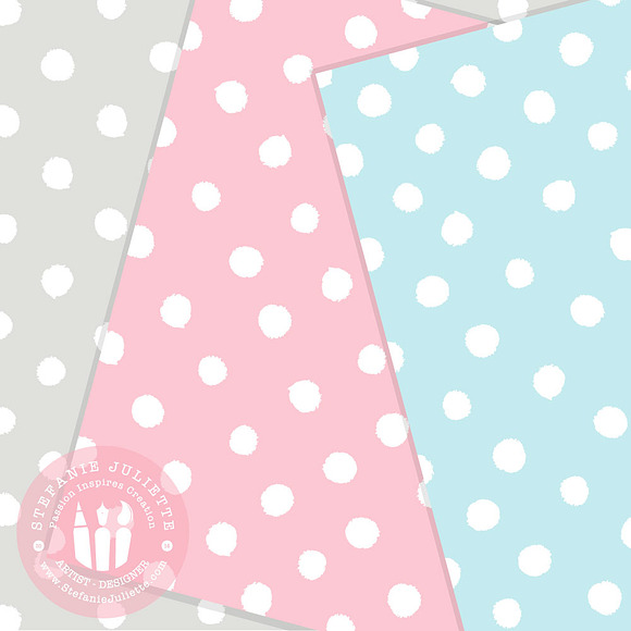 Watercolor Polka Dot Patterns in Patterns - product preview 1