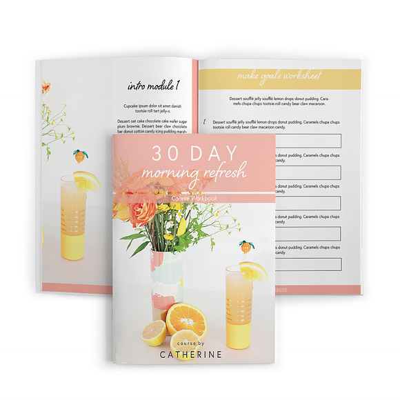 Happy Chic Workbook Canva or Adobe in Magazine Templates - product preview 1