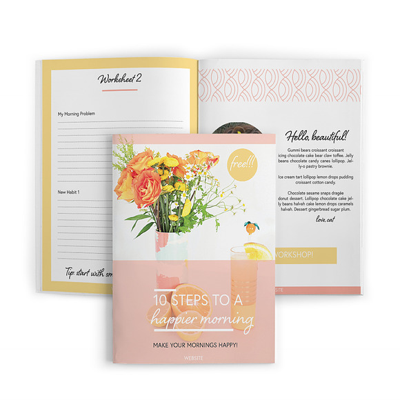 Happy Chic Opt in Canva or Adobe in Magazine Templates - product preview 2