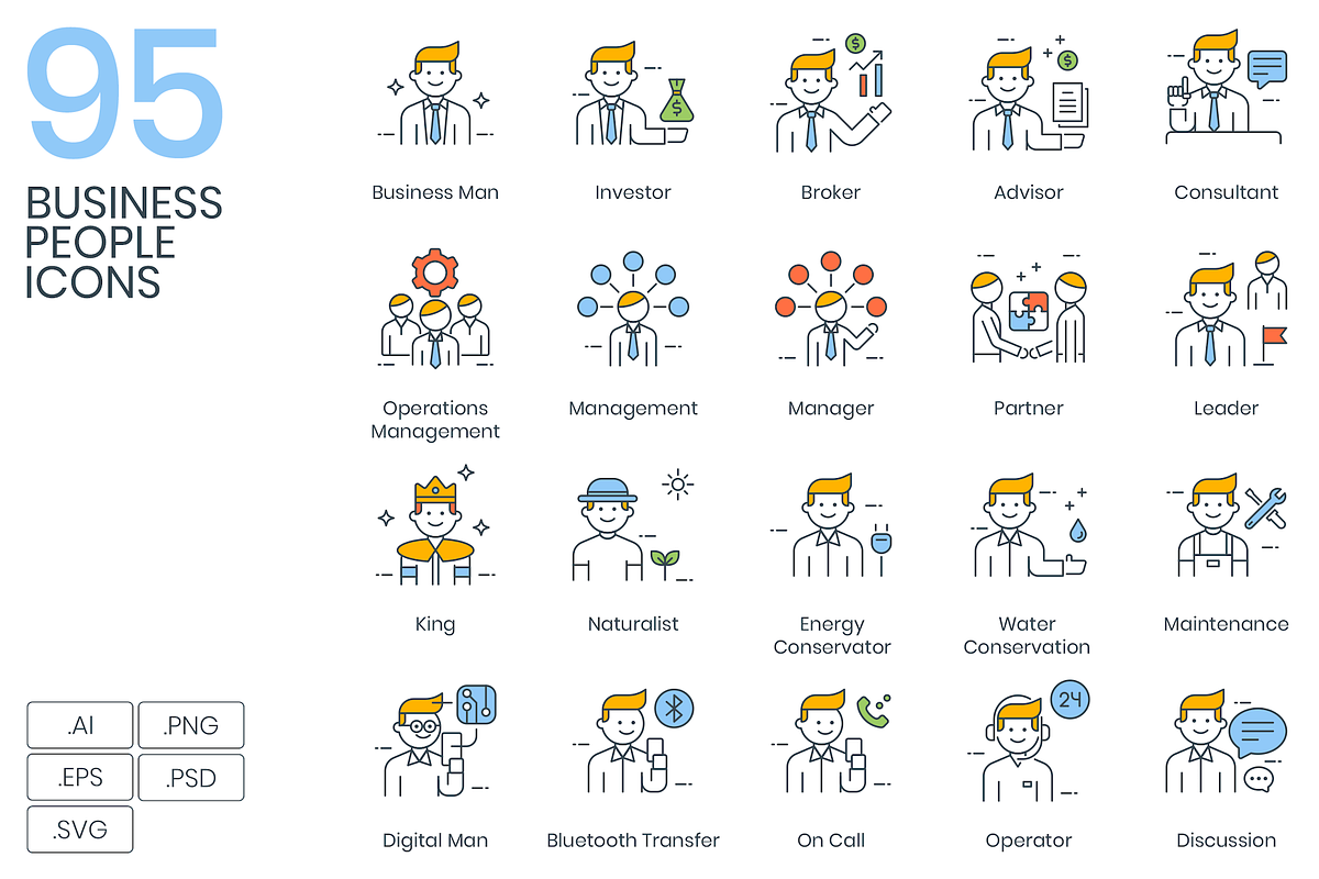 95 Business People Icons in Business Icons - product preview 8