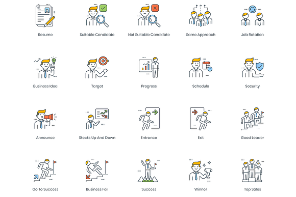 95 Business People Icons in Business Icons - product preview 3