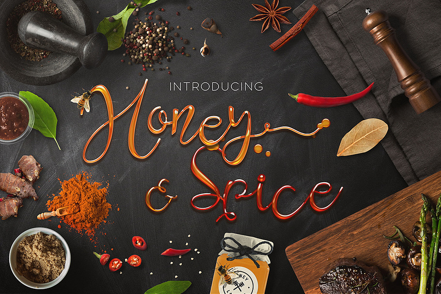 Honey & Spice Script in Script Fonts - product preview 8