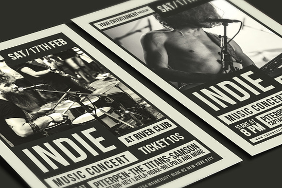 Indie Music Flyer in Flyer Templates - product preview 3