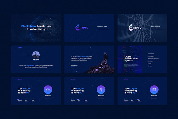 CRYPTO Powerpoint Template in PowerPoint Templates - product preview 1