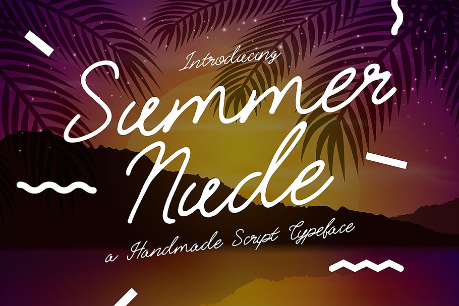 Summer Nude in Script Fonts - product preview 8