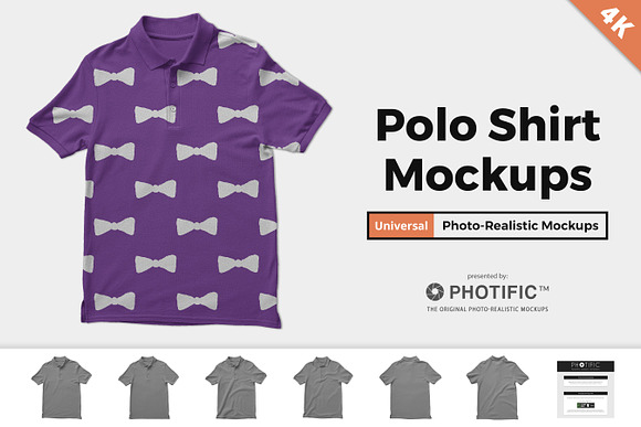 Polo Shirt Mockups in Product Mockups - product preview 4