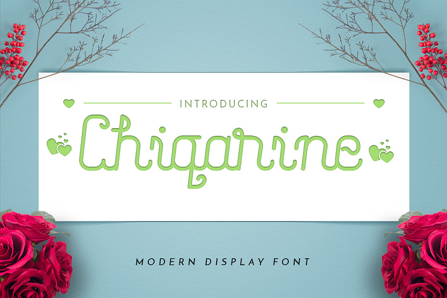 Chiqarine in Display Fonts - product preview 8