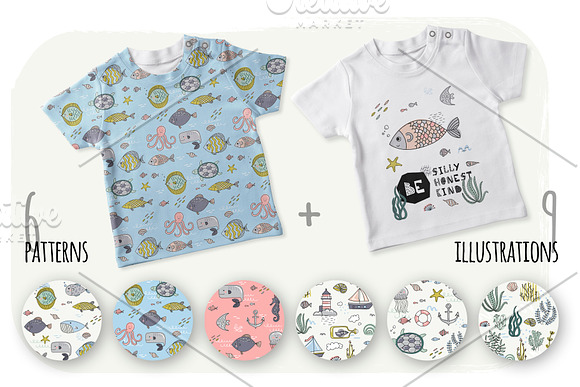 Marine. Design set. in Illustrations - product preview 3