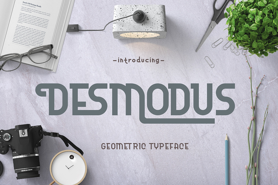 Desmodus - Geometric Typeface in Display Fonts - product preview 8