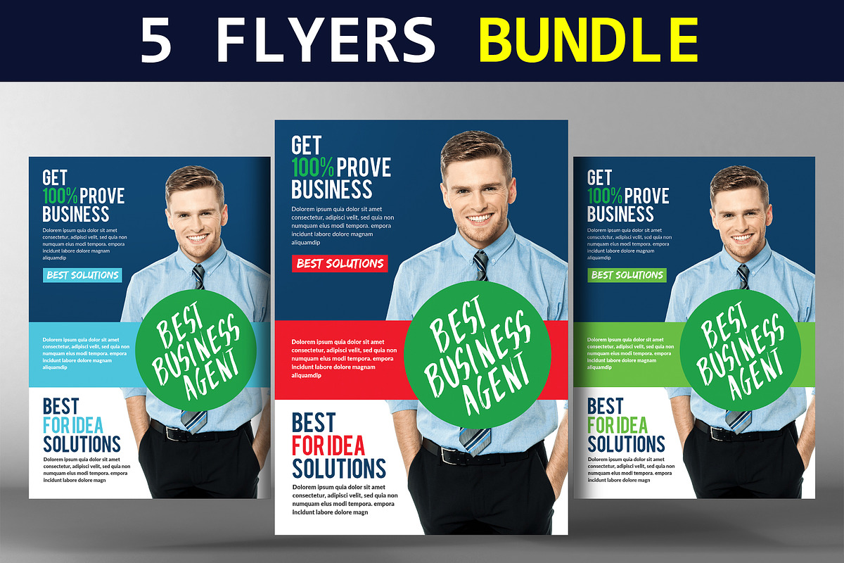 5 Corporate Business Flyers Bundle in Flyer Templates - product preview 8