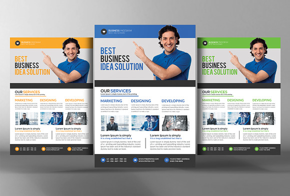 5 Corporate Business Flyers Bundle in Flyer Templates - product preview 2