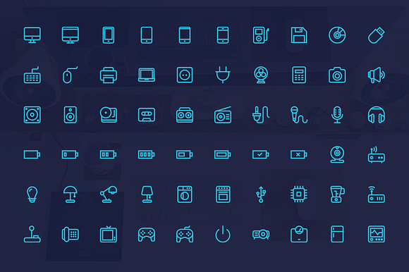 Electronic Devices Icons in Graphics - product preview 2