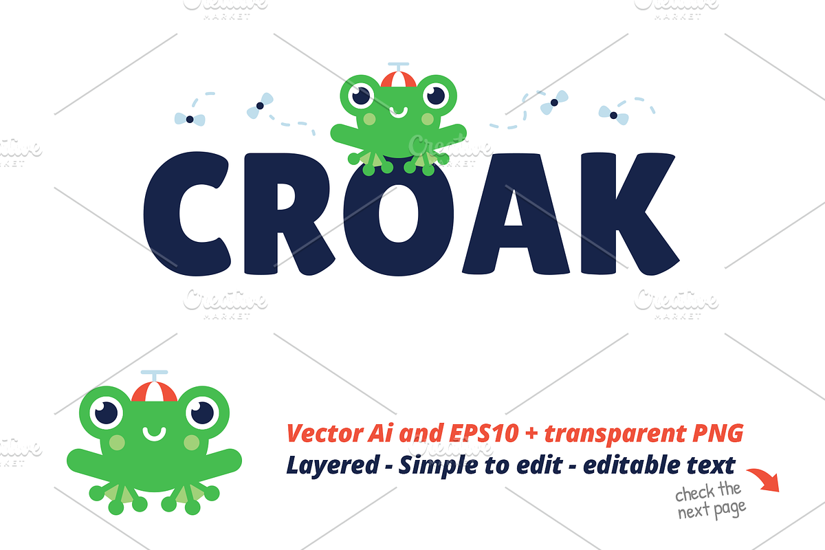 Croak - Editable Frog Logo Template in Logo Templates - product preview 8