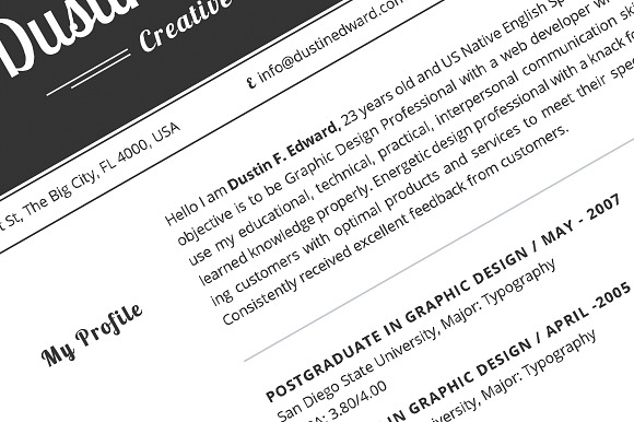All in One Elegant Resume CV Pack in Resume Templates - product preview 1