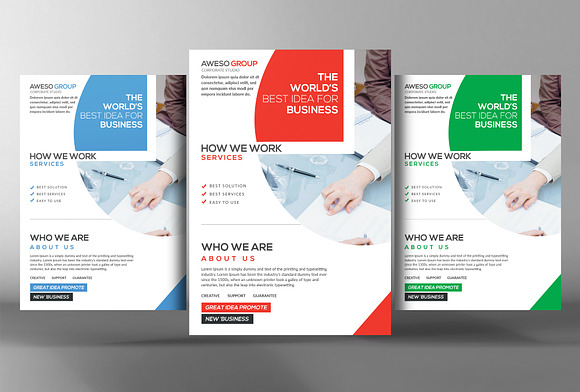 5 Corporate Flyers Bundle in Flyer Templates - product preview 2