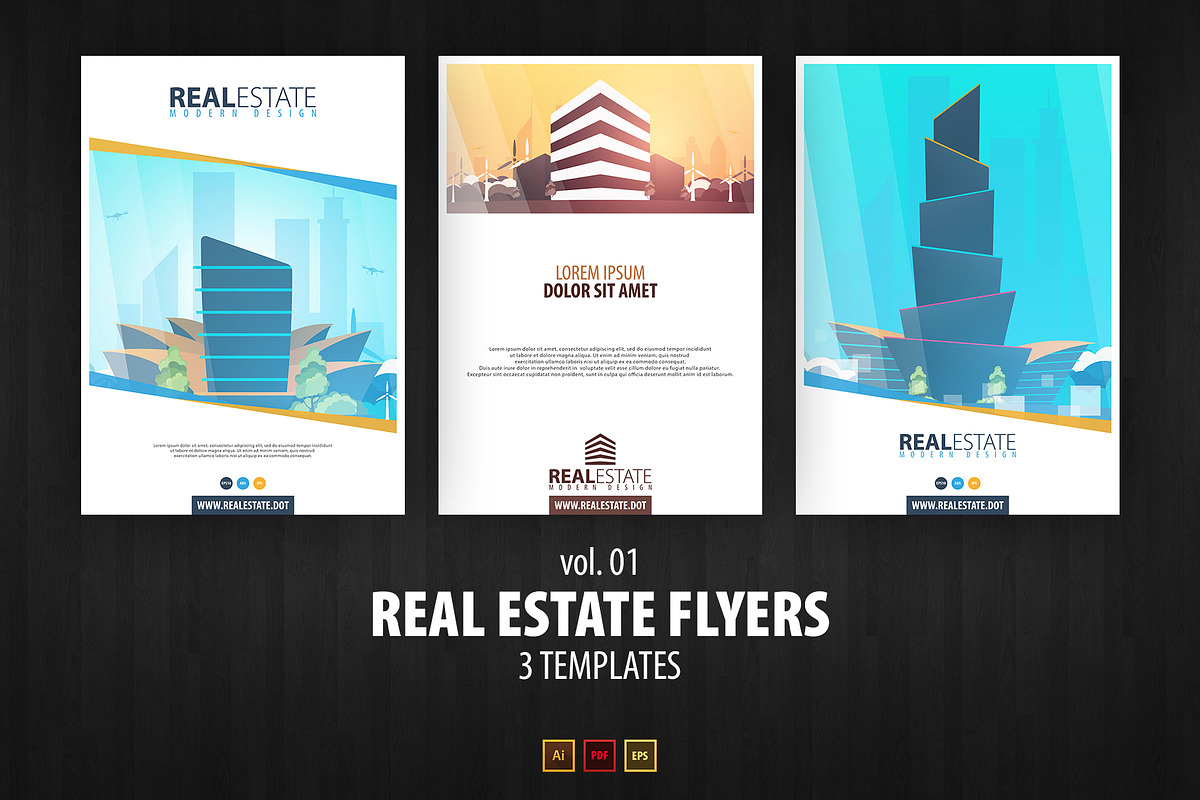Real Estate Flyers vol. 01 in Flyer Templates - product preview 8