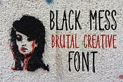 Black Mess - Brutal Creative Font