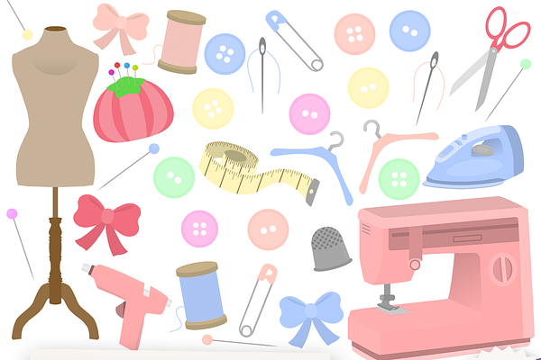 Sewing Clipart Collection
