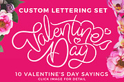 Valentine's Day Custom Lettering Set
