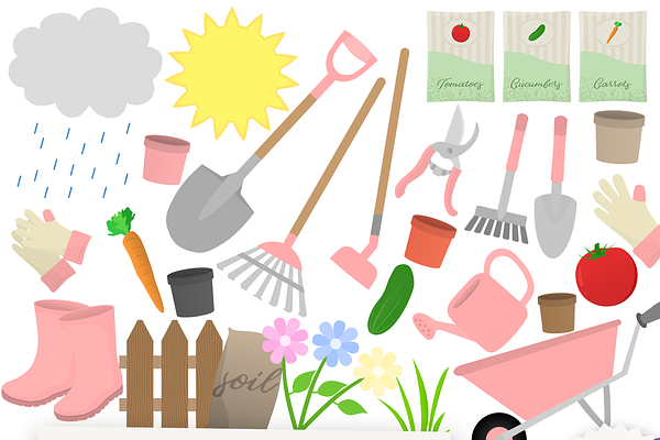 Gardening Clipart Collection