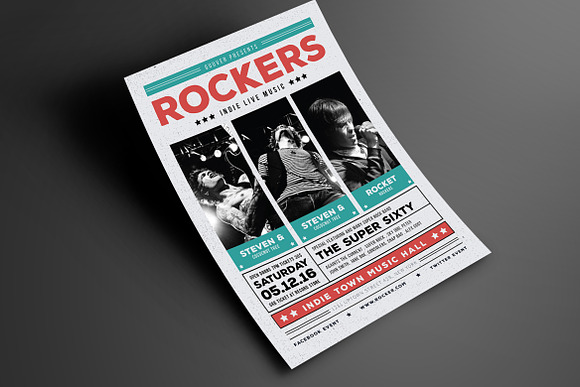 Indie Rock Flyer in Flyer Templates - product preview 2