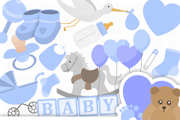 Baby Shower Clipart Collection