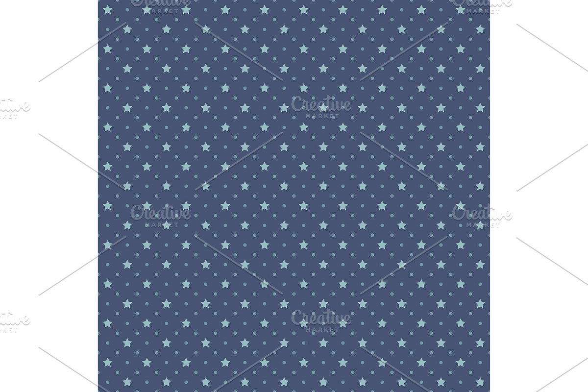 Cute geometric seamless pattern with stars in Textures - product preview 8