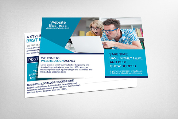 5 Multipurpose Business Postcards in Postcard Templates - product preview 9