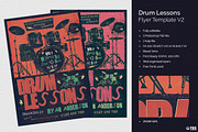 Drum Lessons Flyer Template V2
