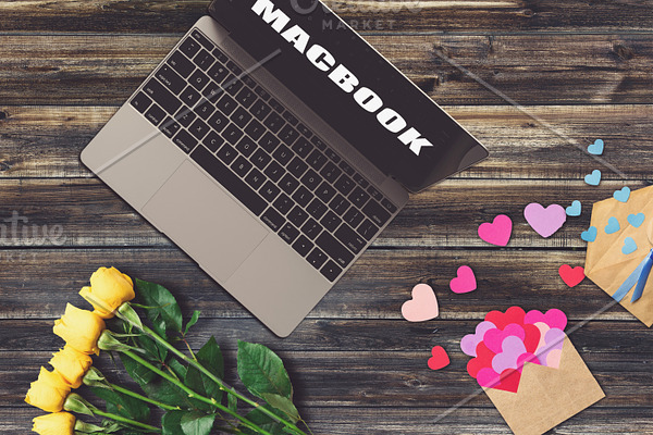 Valentine MacBook Mock-up #2