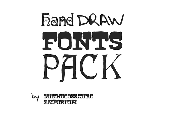 Hand Drawn Fonts Pack in Script Fonts - product preview 3