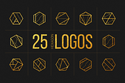 25 Linear Geometric Logos. Part I