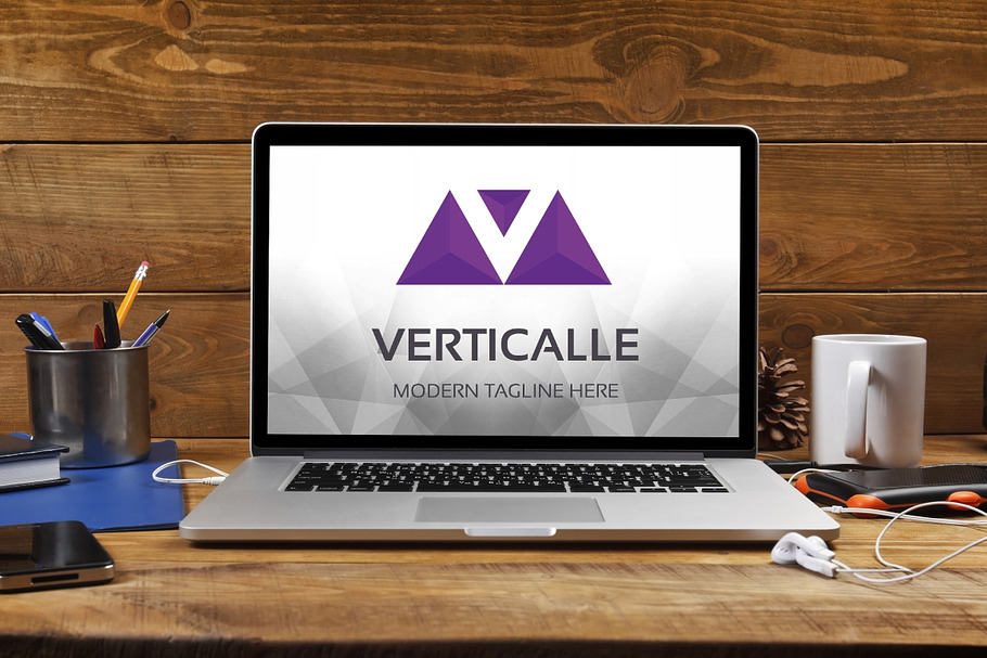Verticalle (Letter V) Logo in Logo Templates - product preview 8