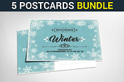 5 Multiuse Business Postcards Bundle