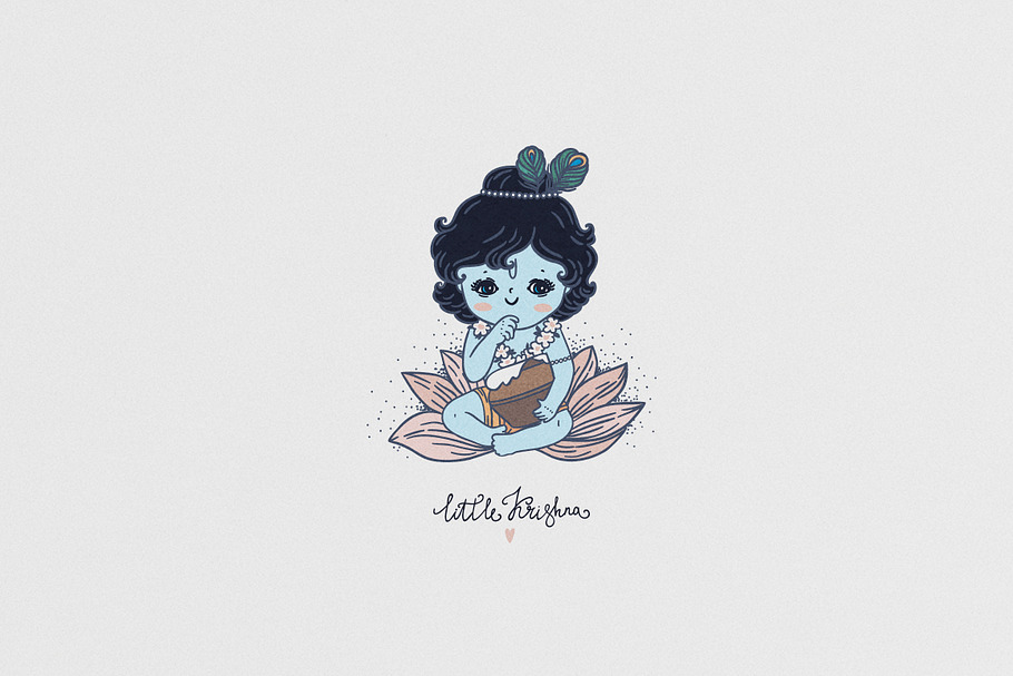 Little Krishna in Illustrations - product preview 8
