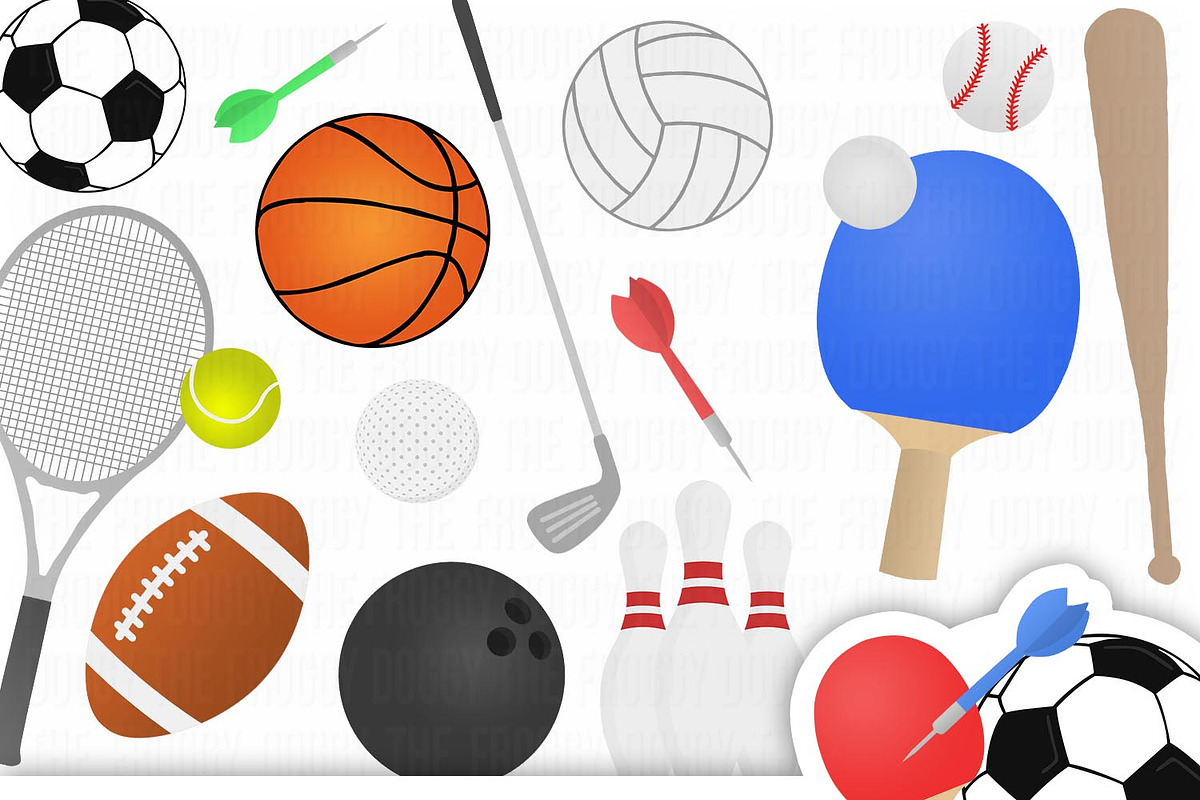 Sports Clipart Collection in Illustrations - product preview 8