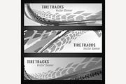 Tire Track Banners