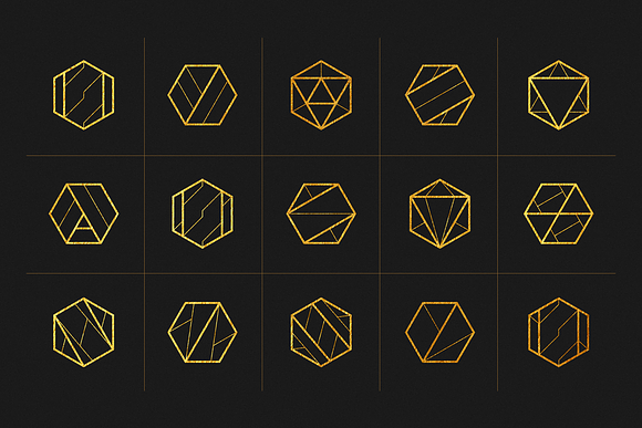 25 Linear Geometric Shapes. Part I in Photoshop Shapes - product preview 2