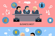 Concept of business meeting