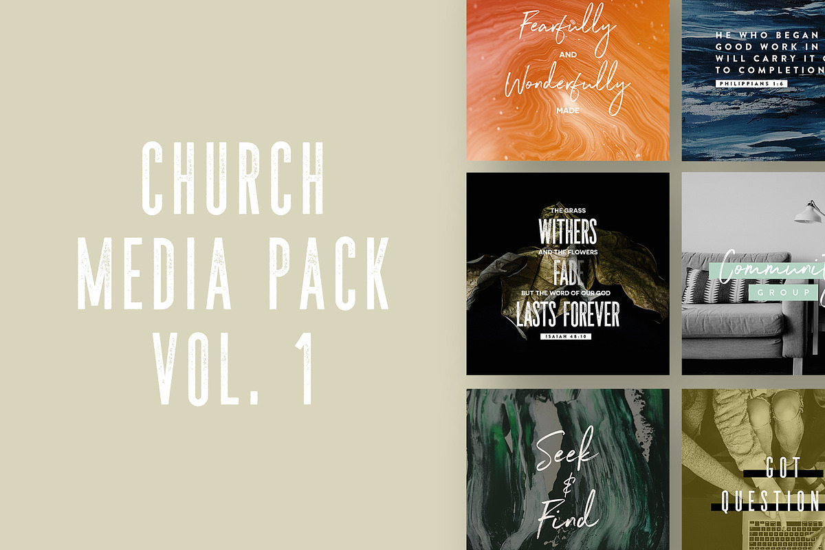 Church Media Pack Vol. 1 in Social Media Templates - product preview 8